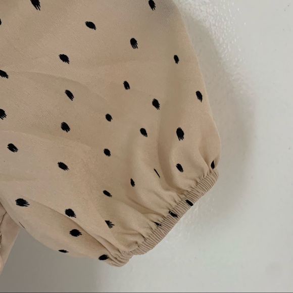 *NWT* Nasty Gal One Sleeve Polka Dot Bodysuit - Picture 2 of 9